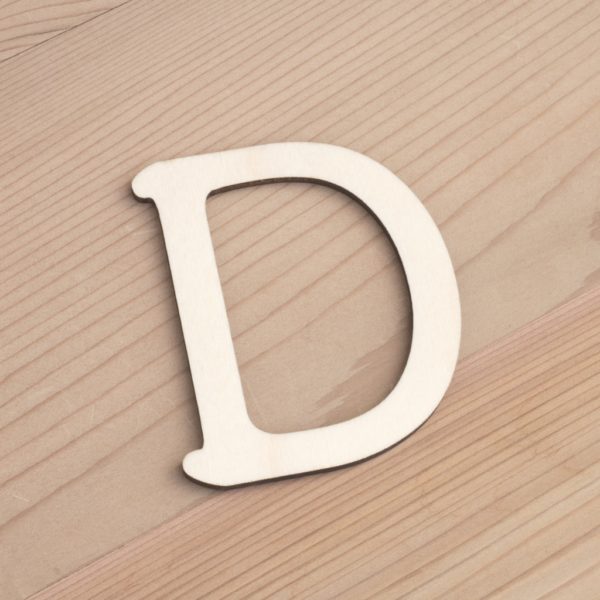 Wooden 6cm letter B
