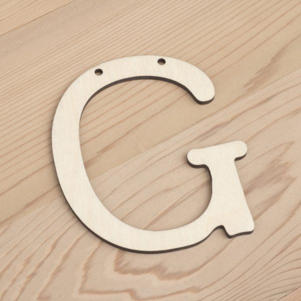 10cm alphabet bunting letter G