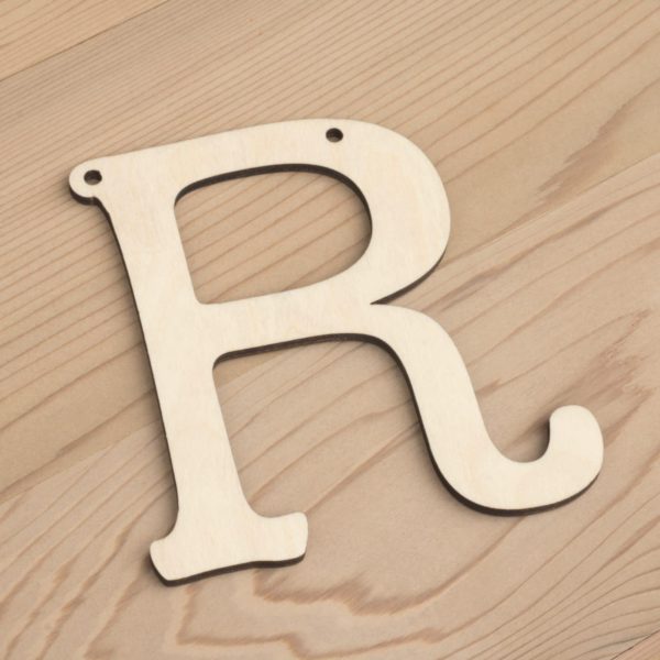 10cm alphabet bunting letter R