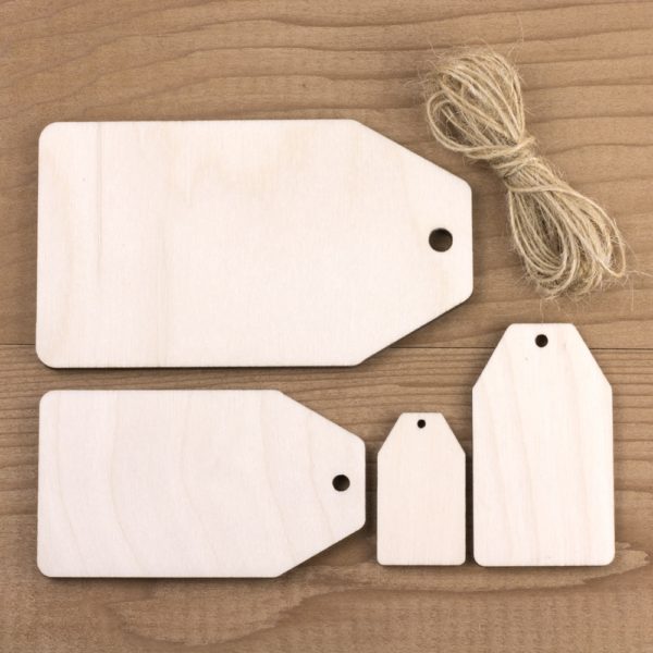 wooden gift tags