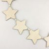 Wooden Star Bunting for craft hanging decoration