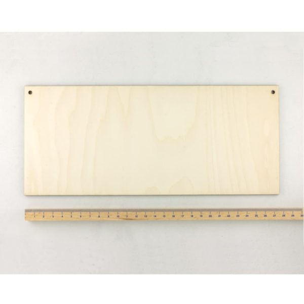 wooden rectangle plaque large