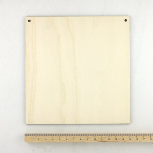 wooden square plaque medium