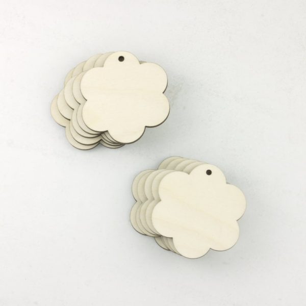 wooden flower tags