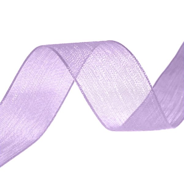 organza ribbon lilac
