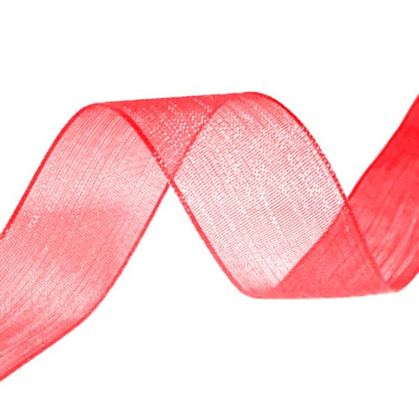 organza ribbon red