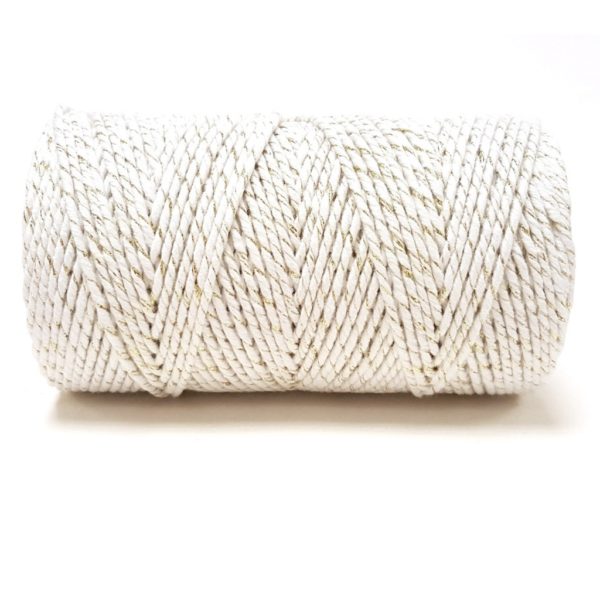 bakers twine gold and white