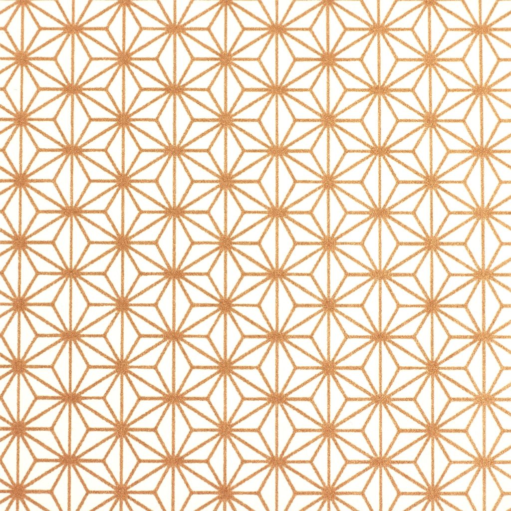 Japanese Chiyogami paper 1018c in rose gold geometrics