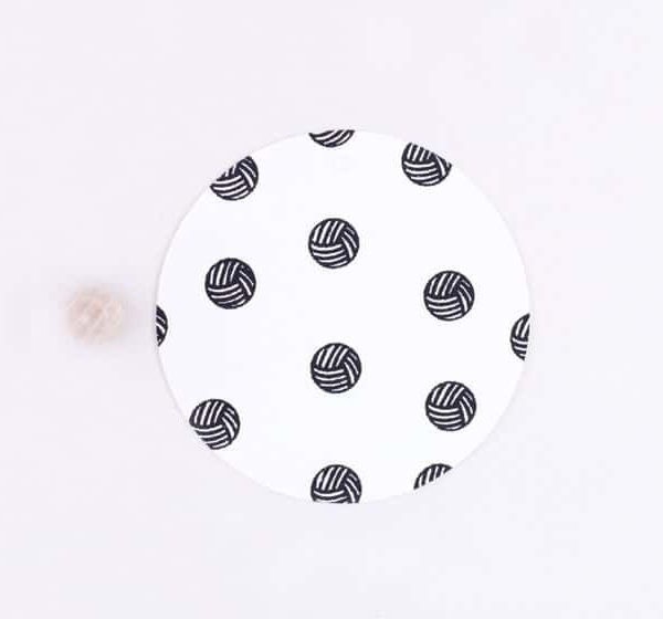 ball of wool rubber stamp