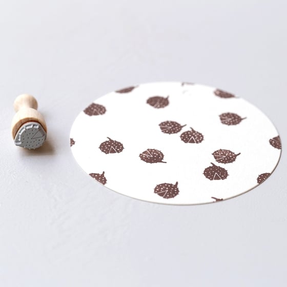 mini Chestnut rubber stamp