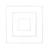 Rico White Metal Wreath Square