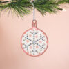 wooden embroidery bauble