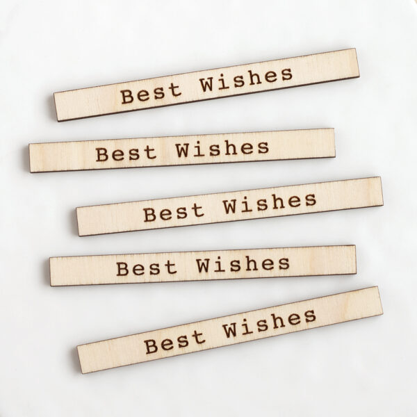 Best Wishes Etched Sentiment