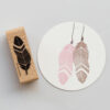 Feather Rubber Stamp