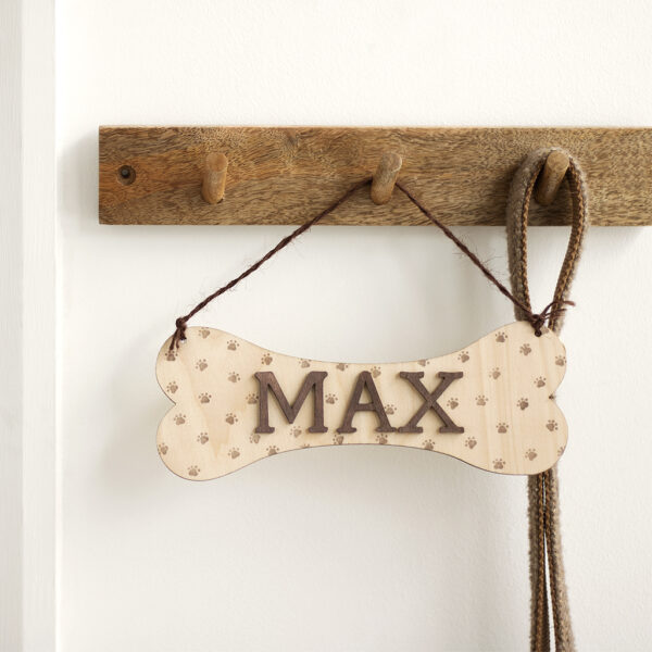 Personalised Dog Bone Hanging Sign
