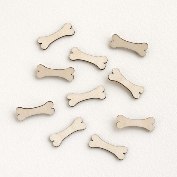 Mini Wooden Dog Bones