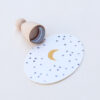 Moon Rubber Stamp by Perlenfischer